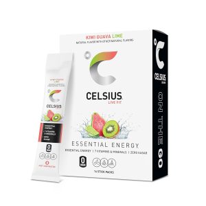 CELSIUS On The Go Kiwi Guava Lime. Sugar Free Energy Drink Mix (14 Sticks per Pack) : Grocery & Gourmet Food